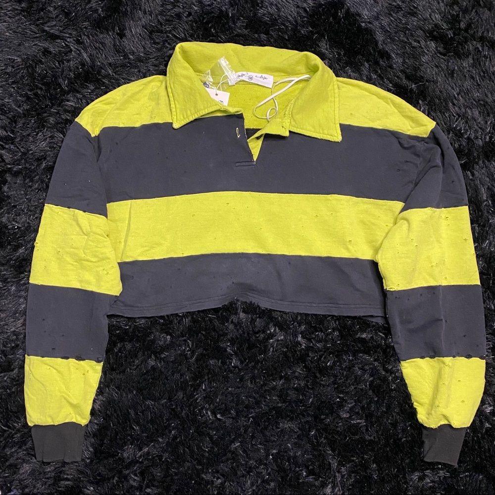 LF striped crop long sleeve